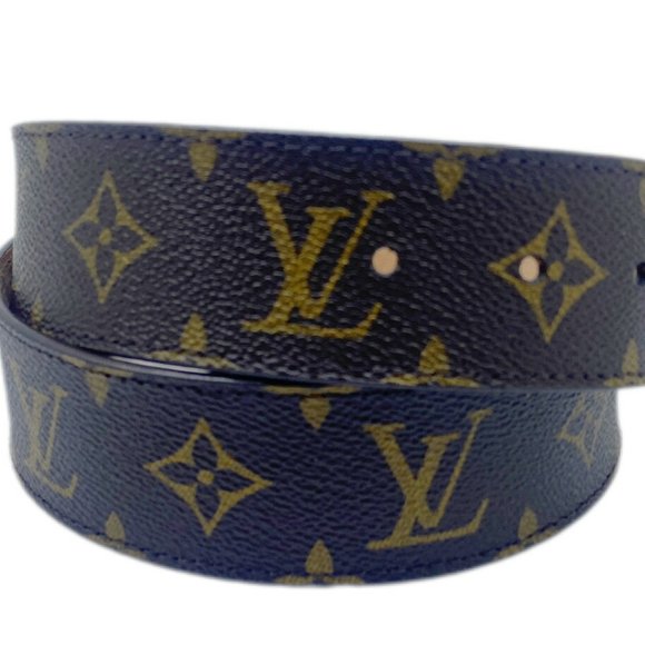 Louis Vuitton Monogram Santur Initial LV M9608 AC2137 Leather Belt Brown Size... - Picture 5 of 11